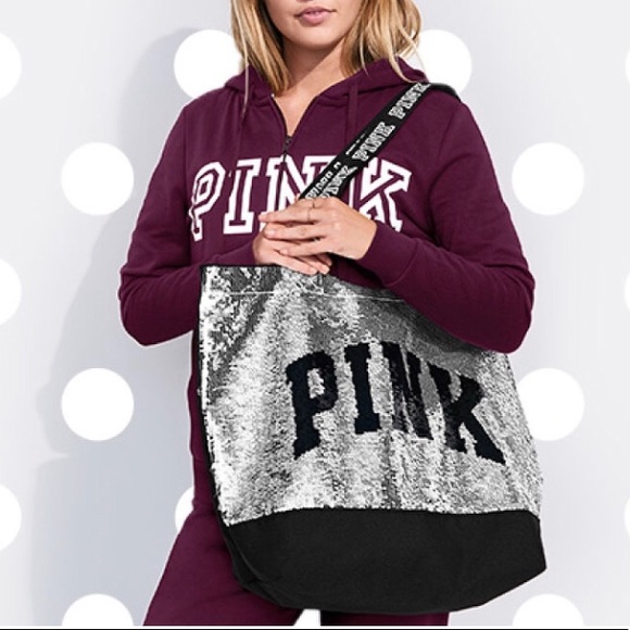 PINK VS zippered Tote bag NIP - Picture 2 of 4